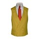 Doppelreihige Cutweste in Beige-Champagner 48