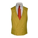 Doppelreihige Cutweste in Beige-Champagner 110