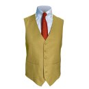 Einreihige Cut-Weste in Beige-Chamois