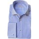 Business-Hemd aus Cotton-Twill mit Doppelm. in Tailor-Fit/ Blau-Wei&szlig; gestreift