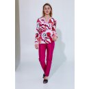 Bluse aus Seide u. Elasthan im Multi-Col. Print