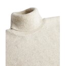 Rollkragen-Pullover in Beige-Melange
