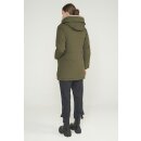 Jacke " Lanigan" in Oliv mit Fake-Schaf-Besatz