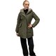Jacke " Lanigan" in Oliv mit Fake-Schaf-Besatz