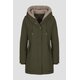 Jacke " Lanigan" in Oliv mit Fake-Schaf-Besatz