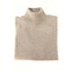 Rollkragen-Cashmere Pullover in Taupe-Melange