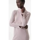 Kleid mit Stehkragen Merino.Strick in Creme
