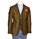 Jackett "Max" aus Oliv-Braunem Fischgrat-Tweed 50