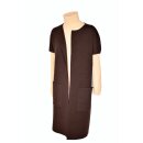 Cardigan "Long Cap Sleeve" in Schoko-Melange