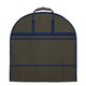 Kleidersack in Khaki/Blau m. Innentasche in Rot