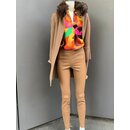 Hose / Leder-Leggings in Camel