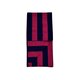 Cashmere Blockstreifen-Schal in Pink/Navy