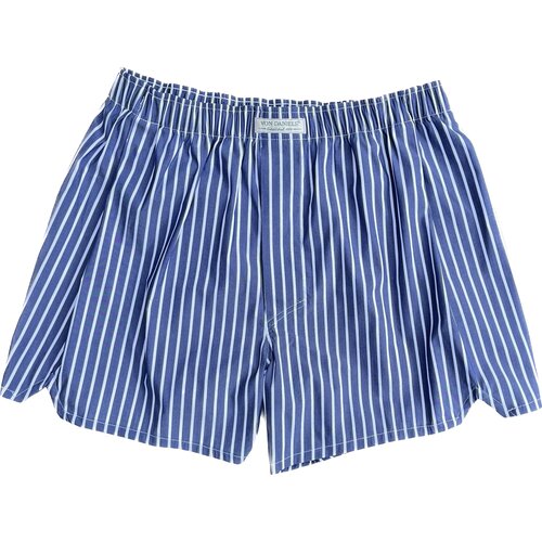 Boxer Shorts/ Made by van Laack in Dunkelblau mit wei&szlig;en Streifen