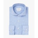 Hemd Cut Away aus Cotton u. Leinen in Hellblau