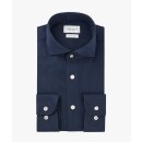 Hemd Cutaway aus Cotton u. Leinen in Navy