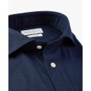 Hemd Cutaway aus Cotton u. Leinen in Navy