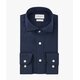 Hemd Cutaway aus Cotton u. Leinen in Navy