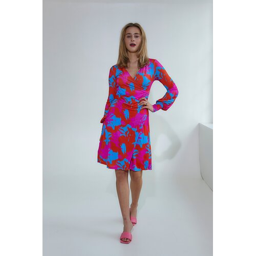 Kleid "Dare you" in Hellblau/Koralle