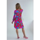 Kleid "Dare you" in Hellblau/Koralle