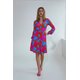 Kleid "Dare you" in Hellblau/Koralle
