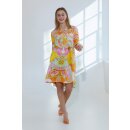 Kleid "Ester new" in Pink/Peach/Pistazie