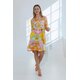 Kleid "Ester new" in Pink/Peach/Pistazie