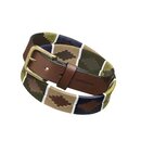 Polo G&uuml;rtel "Caza" in Oliv/Navy/Camel