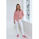 Bluse "Aron Teodora" in Korall/Pistazie