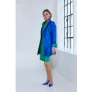 Gehrock "Coraly" aus Seide in Royalblau/Mai-Gr&uuml;n