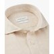 Hemd aus Leinen/ Slim Fit in Camel-Melange