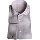 Business-Hemd mit Doppelm. "Made by Van Laack"  Cotton-Vollzw. Rosa/Blau Kariert 41
