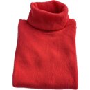 Rollkragen-Pullover aus Cashmere in Korall-Rot