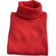 Rollkragen-Pullover aus Cashmere in Korall-Rot