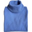 Rollkragen-Pullover aus Cashmere in Hell-Blau L