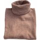Rollkragen-Pullover aus Cashmere in Nougat-Melange XL