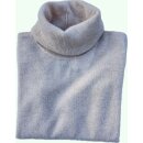 Rollkragen-Pullover aus Cashmere in Beige-Melange