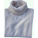 Rollkragen-Pullover aus Cashmere in Beige-Melange XL
