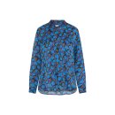 Bluse "Odetta" aus Viskose in Navy/Azur