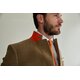 Jackett "Philipp" aus Tweed in Messing mit Curry-Farbenem Fenster-Karo