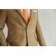 Jackett "Philipp" aus Tweed in Messing mit Curry-Farbenem Fenster-Karo