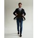 Jackett "Panama" in Navy aus Wolle und Cashmere