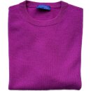 O-Neck Pullover aus 2Ply-Cashmere in Beere