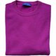 O-Neck Pullover aus 2Ply-Cashmere in Beere