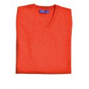 Pullover  mit V-Neck aus Cashmere in Burnt Orange