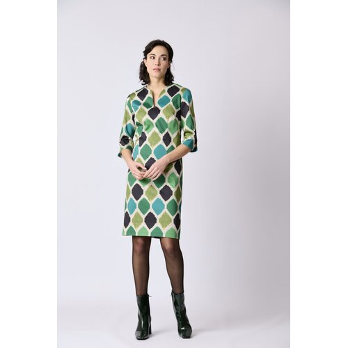 Kleid "Nyima" in Ikat Gr&uuml;n