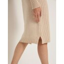 Kleid im Rippen-Muster in Sahara-Melange