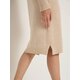 Kleid im Rippen-Muster in Sahara-Melange