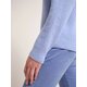 O-Neck Grobstrickpullover in "Frozen Blue"