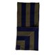 College Schal aus Cashmere-Doubleface in Military Green/ Navy