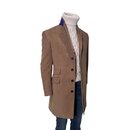 Chesterfield Mantel "Theo" aus Moleskin in Camel